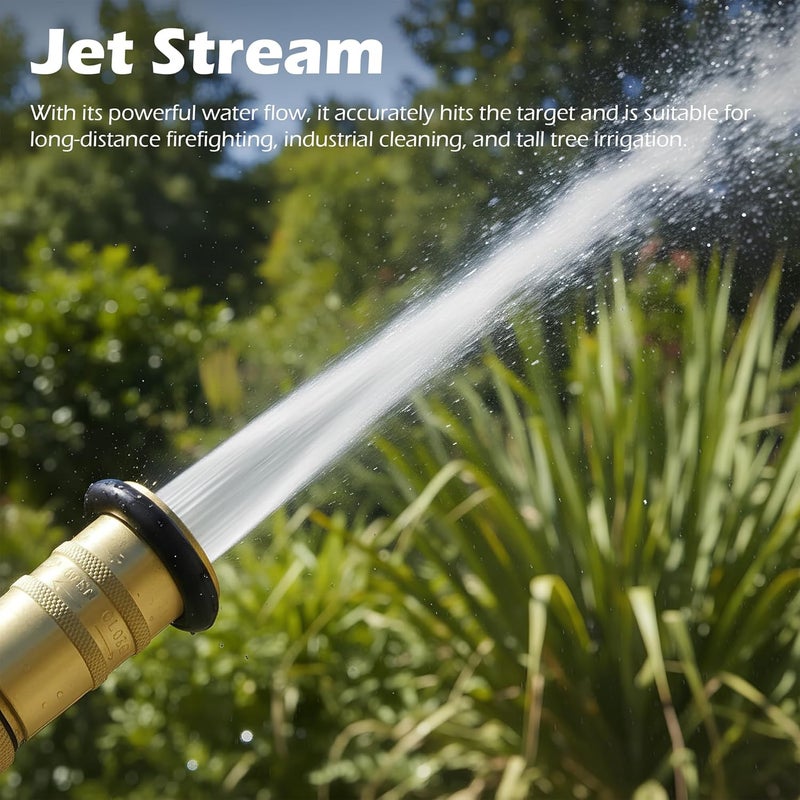 Mefape 1.5" NH/NST Fire Hose Nozzle, Brass Fire Equipment Spray Jet Fog Nozzle, Max. 100psi - Image 4